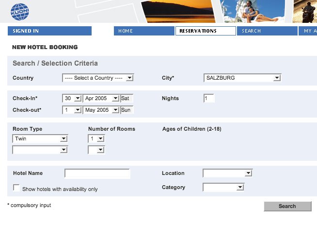 Redesign, Refactoring und Performance Optimierung einer B2B Hotel Booking Engine.