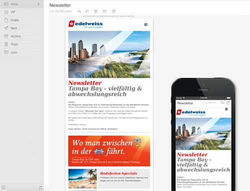 Edelweiss Air - E-Mail Newsletter