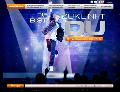 Elektriker.ch - Lehrstellenportal für Elektrikerberufe