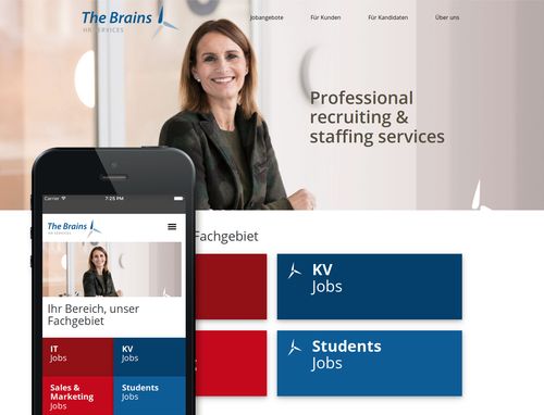 Responsive Jobplattform für Personalvermittler